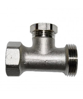 Клапан запорный SR Rubinetterie прямой ВР-НР 1/2"х3/4", без хвостовика