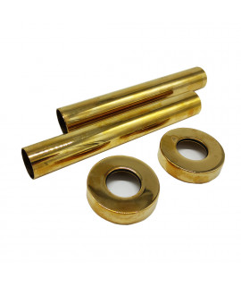Комплект декоративных трубок SR Rubinetterie 160хD 18-20-1/2" цвет золото