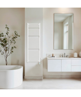 Полотенцесушитель электрический Primoclima CLASSIC 1800*600, 39 трубок 900W, Белый
