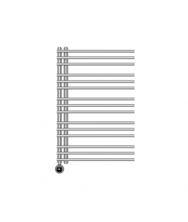 Полотенцесушитель электрический Primoclima BRUSH 900*600, 15 трубок 400W, хром