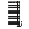 Полотенцесушитель электрический Primoclima FLAT 1040*700, 9 трубок 500W, Черный матовый