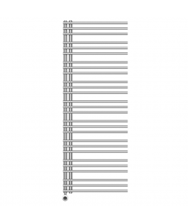 Полотенцесушитель электрический Primoclima BRUSH 1600*600, 27 трубок 900W, хром