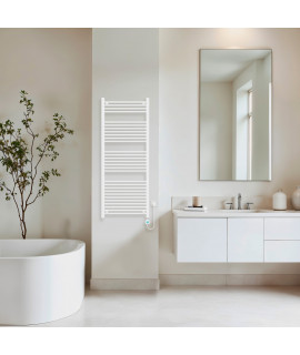 Полотенцесушитель электрический Primoclima CLASSIC 1500*600, 29 трубок 700W, Белый