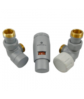 Комплект Schlosser трехосевой правый GZ1/2xM22x1,5 с головкой Мини M30x1,5, Ral