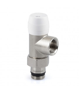 Клапан запорный SR Rubinetterie осевой 1/2", цвет никель