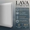 Стальной трубчатый радиатор PRIMOCLIMA LAVA 3-1730-12 S34, glossy white