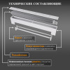Напольный конвектор Primoclima Compact 240-110-1100 U LR