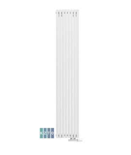 Радиатор KZTO серия QUADRUM 40 V-1750-8 R нижнее правое подключение цвет белый муар
