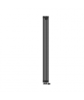 Радиатор КЗТО QUADRUM 30 V 1- 1750-4 RT RAL1T103S9005 (черный матовый муар)