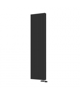 Радиатор КЗТО QUADRUM 30 V 2- 1750-12 UT RAL1T103S9005 (черный матовый муар)