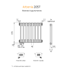 Радиатор Arbonia 2057/26 секций нижнее подключение цвет белый RAL 9016