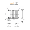 Радиатор Arbonia 3037/30 секций нижнее подключение цвет белый RAL 9016