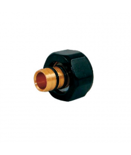 Резьбовое соединение Schlosser для стальных труб GW M22x1,5 x GW 1/2, черное