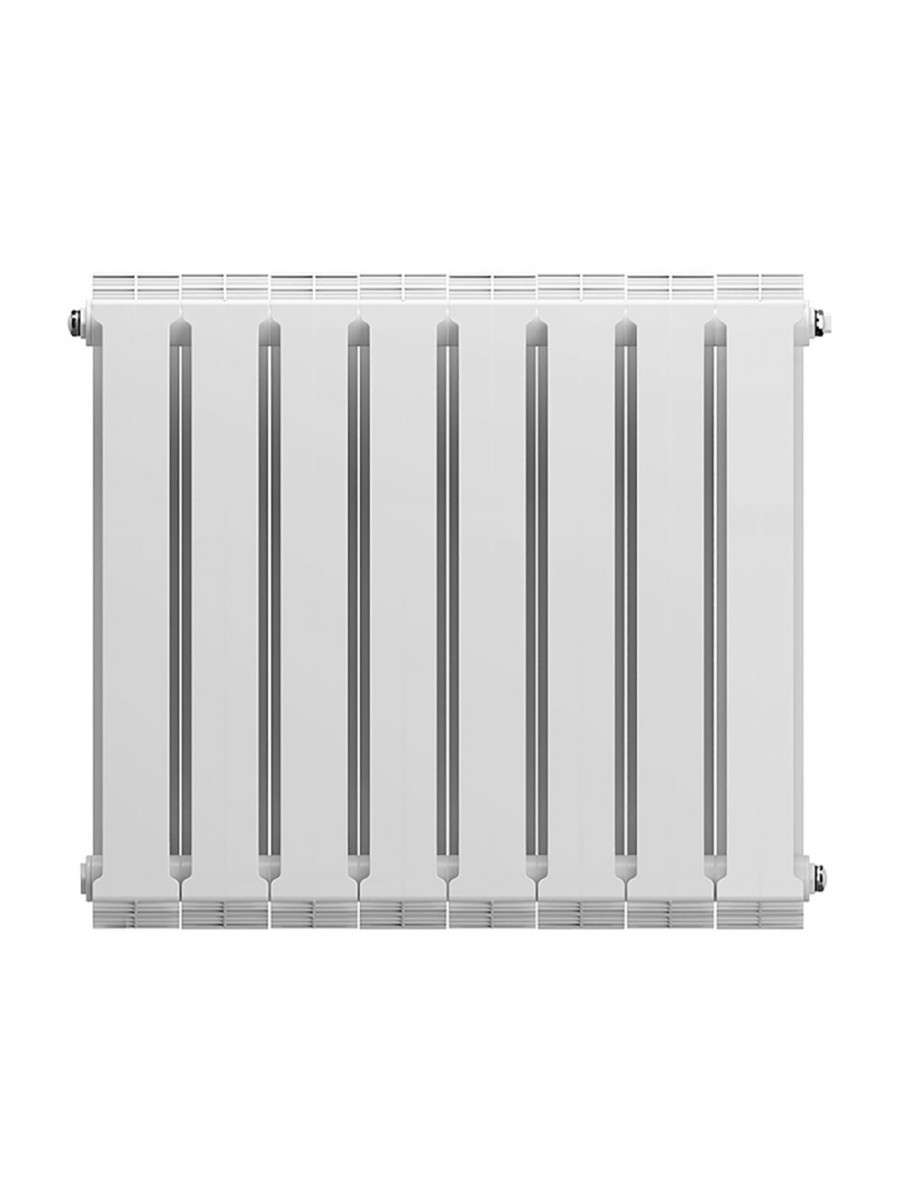 Секционный биметаллический радиатор Royal Thermo PianoForte 500, Bianco Traffico, секций 8