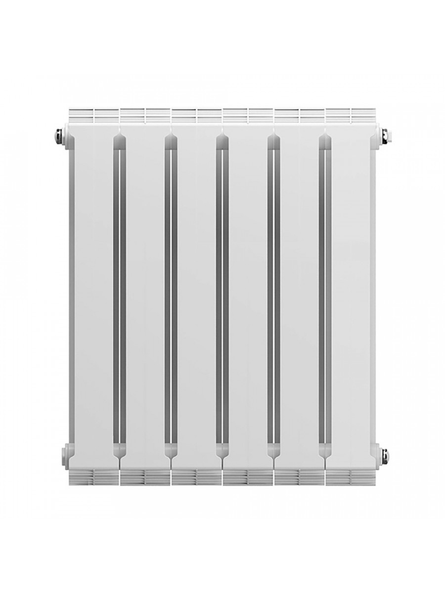Секционный биметаллический радиатор Royal Thermo PianoForte 500, Bianco Traffico, секций 6