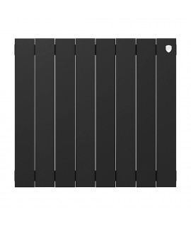 Секционный биметаллический радиатор Royal Thermo PianoForte 500, Noir Sable, количество секций 8