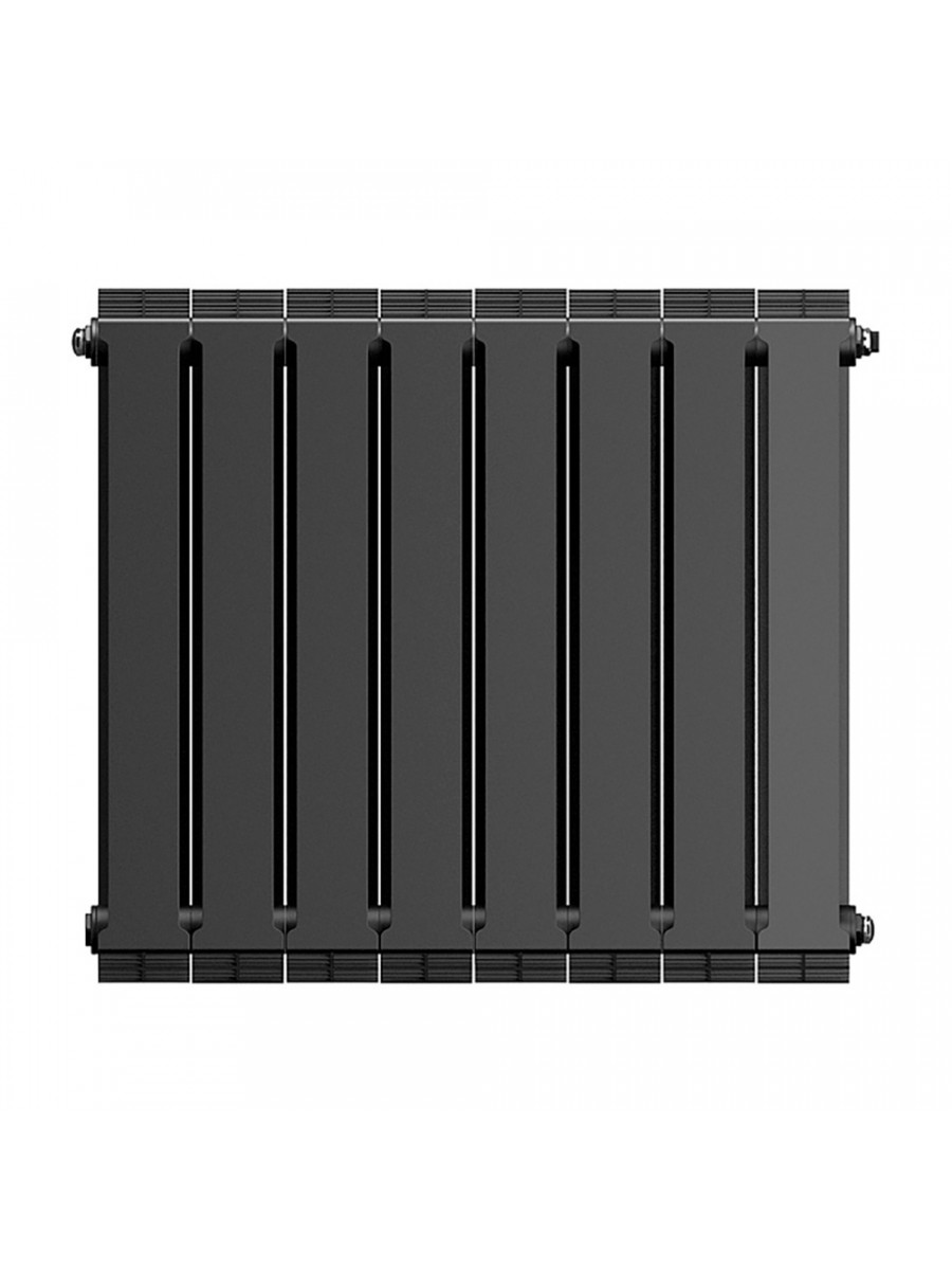 Секционный биметаллический радиатор Royal Thermo PianoForte 500, Noir Sable, количество секций 8