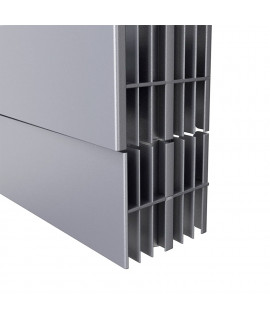 Биметаллический радиатор Royal Thermo PianoForte TOWER, Silver Satin, количество секций 22