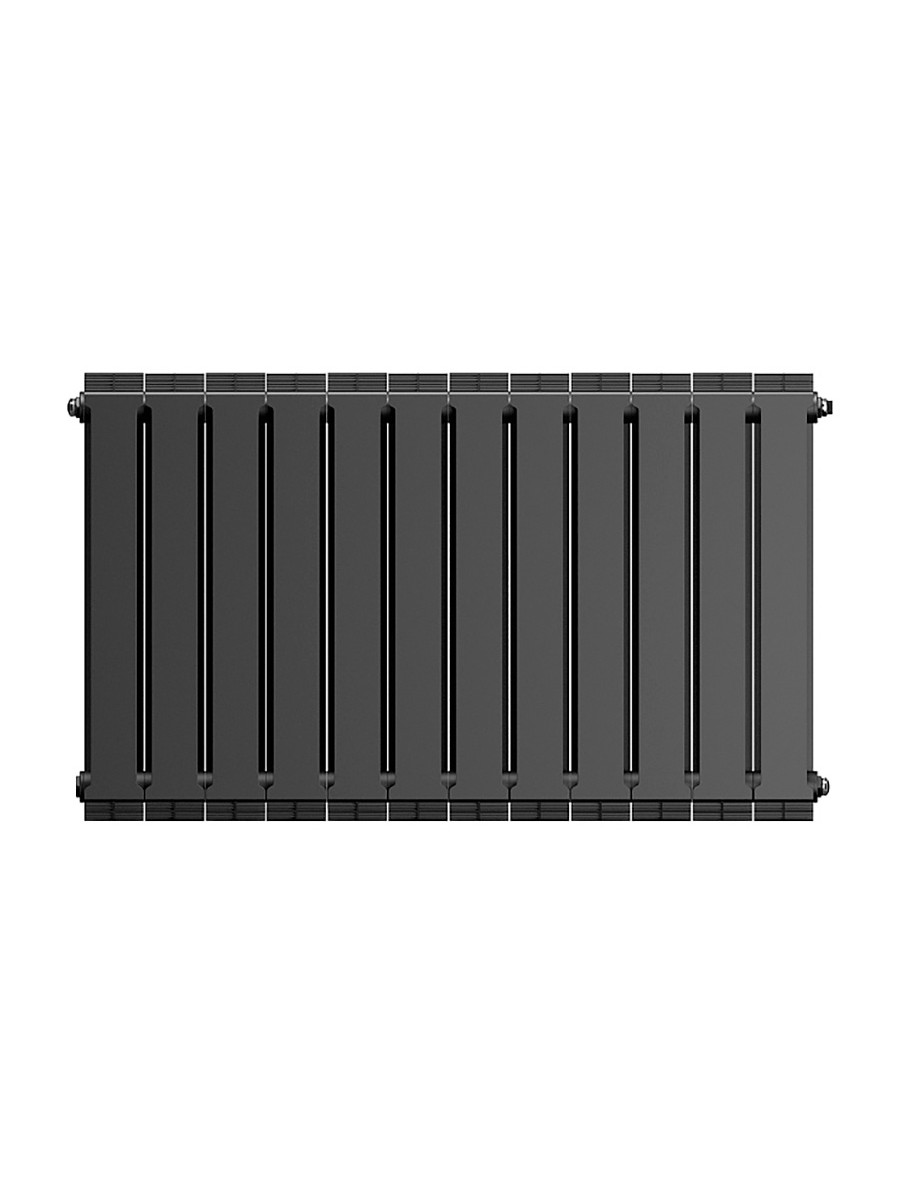 Секционный биметаллический радиатор Royal Thermo PianoForte 500, Noir Sable, количество секций 12