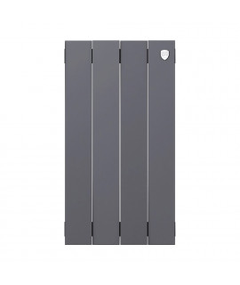 Секционный биметаллический радиатор Royal Thermo PianoForte 500, Silver Satin, количество секций 4