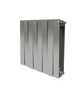 Секционный биметаллический радиатор Royal Thermo PianoForte 500, Silver Satin, количество секций 8