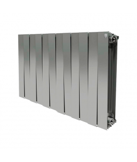Секционный биметаллический радиатор Royal Thermo PianoForte 500, Silver Satin, количество секций 12
