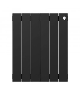 Секционный биметаллический радиатор Royal Thermo PianoForte 500, Noir Sable, количество секций 6