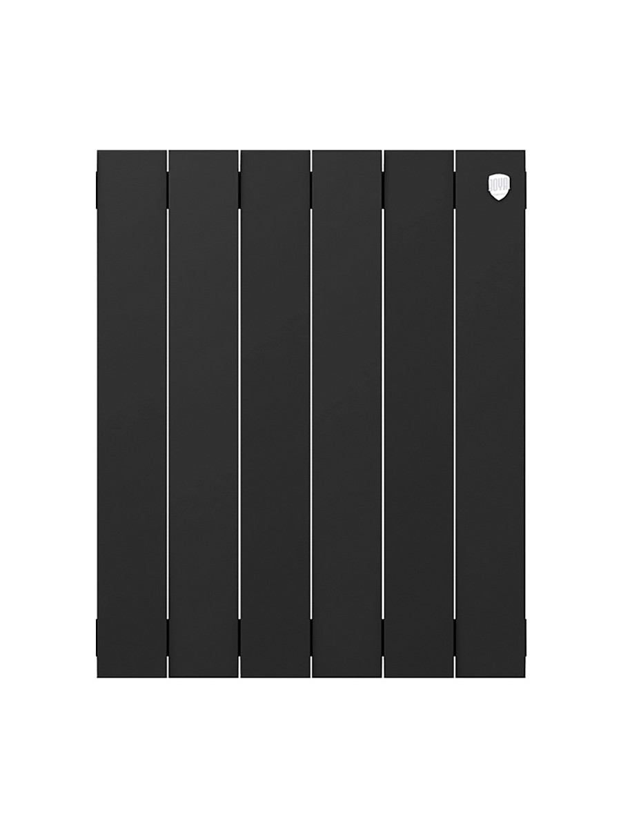 Секционный биметаллический радиатор Royal Thermo PianoForte 500, Noir Sable, количество секций 6