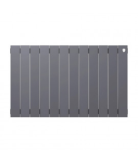 Секционный биметаллический радиатор Royal Thermo PianoForte 500, Silver Satin, количество секций 12