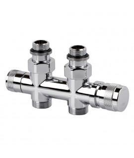 Узел нижнего подключения SR Rubinetterie прямой 1/2"х3/4"Е Хром