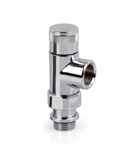 Запорный вентиль осевой SR Rubinetterie Tondera 1/2", цвет хром