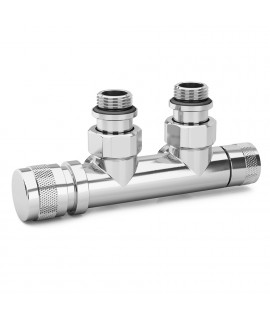 Узел нижнего подключения SR Rubinetterie угловой 1/2"х3/4"Е Хром (левый)