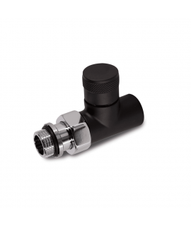 Запорный клапан прямой SR Rubinetterie Tondera 1/2", чёрный матовый
