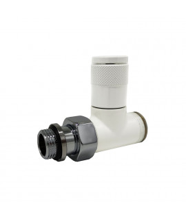 Прямой вентиль SR Rubinetterie Tondera 1/2"х3/4" E, ручная регулировка, цвет белый