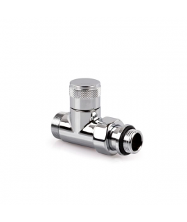 Прямой запорный вентиль SR Rubinetterie Tondera 1/2"х3/4" E, цвет хром