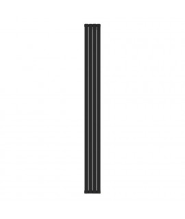 Радиатор КЗТО Соло В 1 -2000-4 RAL1T103S9005 (черный матовый муар)