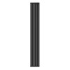Радиатор КЗТО Соло В 1 -2000-6 RAL1T103S9005 (черный матовый муар)