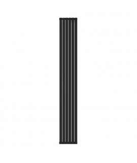 Радиатор КЗТО Соло В 1 -2000-6 RAL1T103S9005 (черный матовый муар)