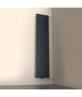 Радиатор КЗТО Соло В 1 -2000-6 RAL1T103S9005 (черный матовый муар)