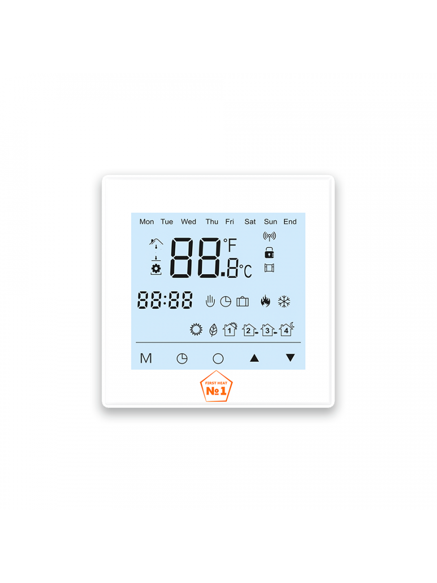 Терморегулятор Тёплый пол № 1 ТС 600 (Thermostat), белый