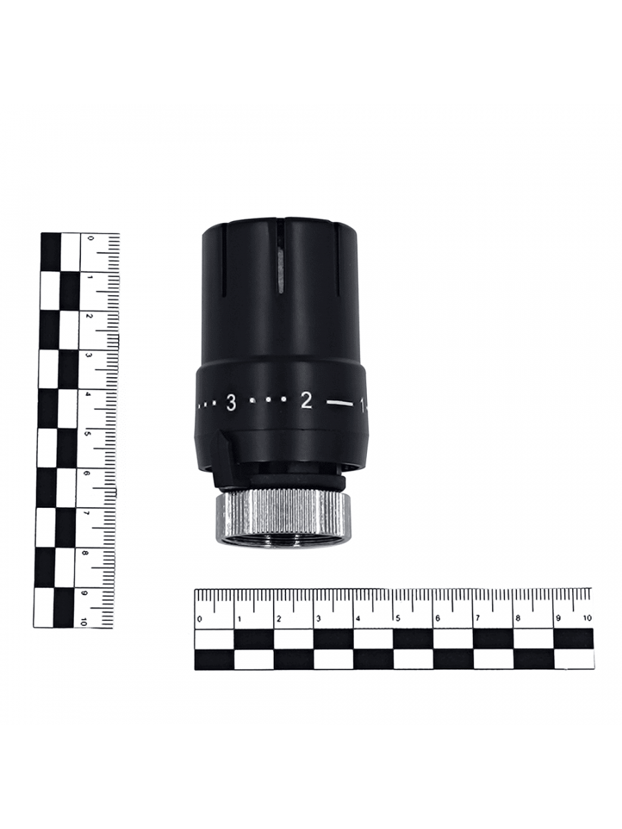 Термостатическая головка Primoclima Armature "Mini", М30х1,5, черный матовый