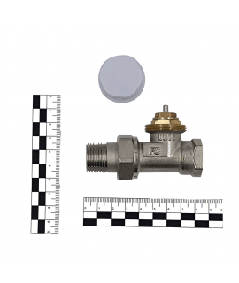 Вентиль прямой Primoclima Armature термостатический 1/2", никелированный