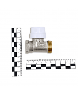 Вентиль прямой Primoclima Armature термостатический ВР-НР 1/2"х3/4", без хвостовика, никель