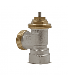 Вентиль угловой Primoclima Armature термостатический ВР-НР 1/2"х3/4", без хвостовика, никель