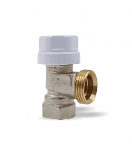 Вентиль угловой Primoclima Armature термостатический ВР-НР 1/2"х3/4", без хвостовика, никель