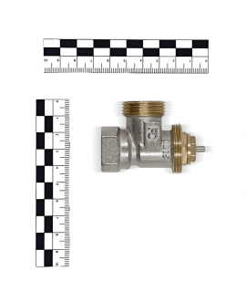 Вентиль угловой Primoclima Armature термостатический ВР-НР 1/2"х3/4", без хвостовика, никель