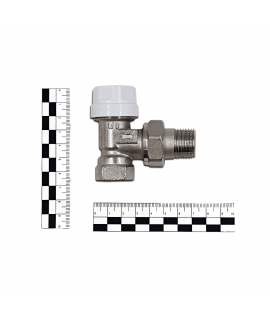 Вентиль угловой Primoclima Armature термостатический 1/2", никелированный