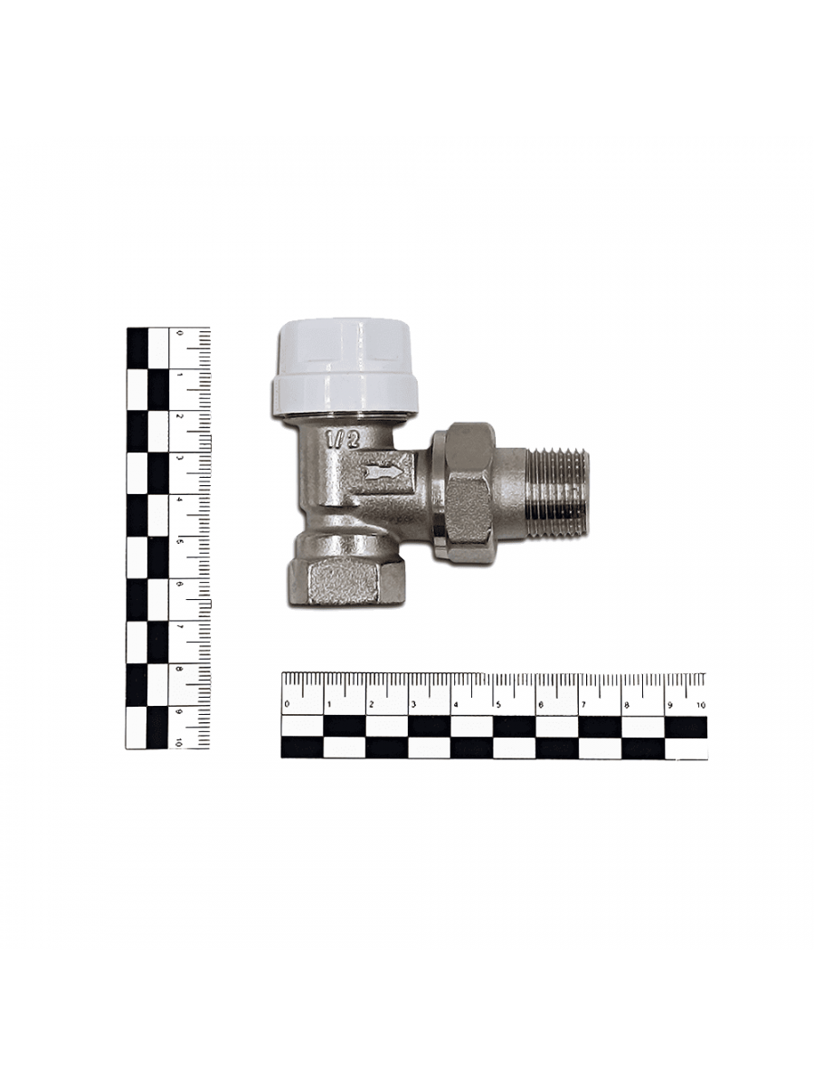 Вентиль угловой Primoclima Armature термостатический 1/2", никелированный