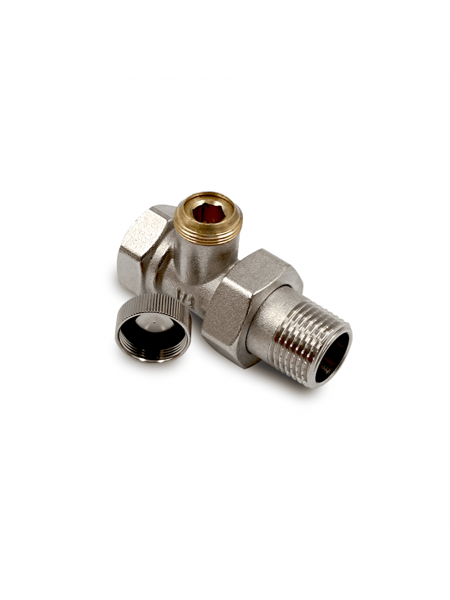 Запорный клапан Primoclima Armature прямой 1/2", никелированный