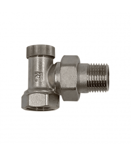 Запорный клапан Primoclima Armature угловой 1/2", никелированный
